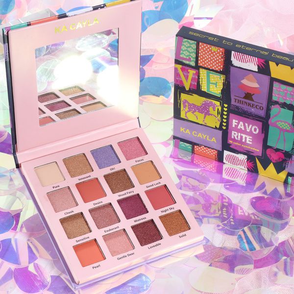 

kacayla 16 colors metallic glitter matte eyeshadow foundation makeup eye shadow palette cosmetics kit