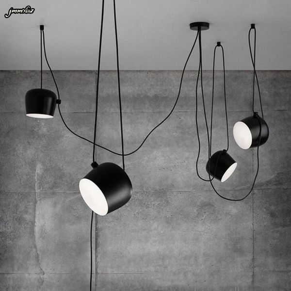

pendant lamps jmmxiuz creative diy office lights studio modern hang lamp fixture black / white ac110-240 aluminum