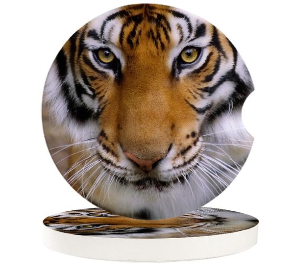 

table runner animal tiger beard asia carnivore car cup mat contrast mug flower teacup pad for home decor accessories