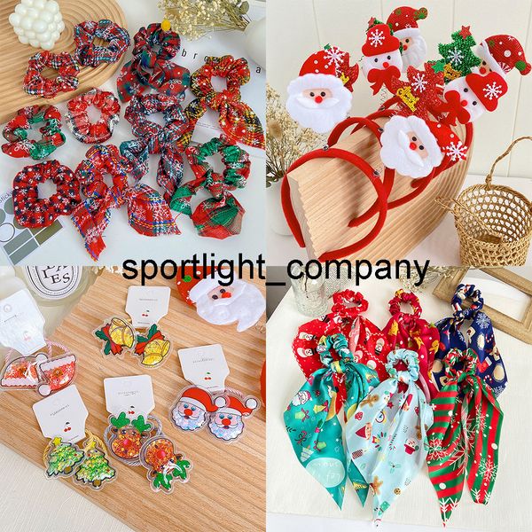 

2022 women party scrunchies long ribbon ponytail scarf hair tie girl festival elastic hair bands hair accessories christmas gift, Slivery;white
