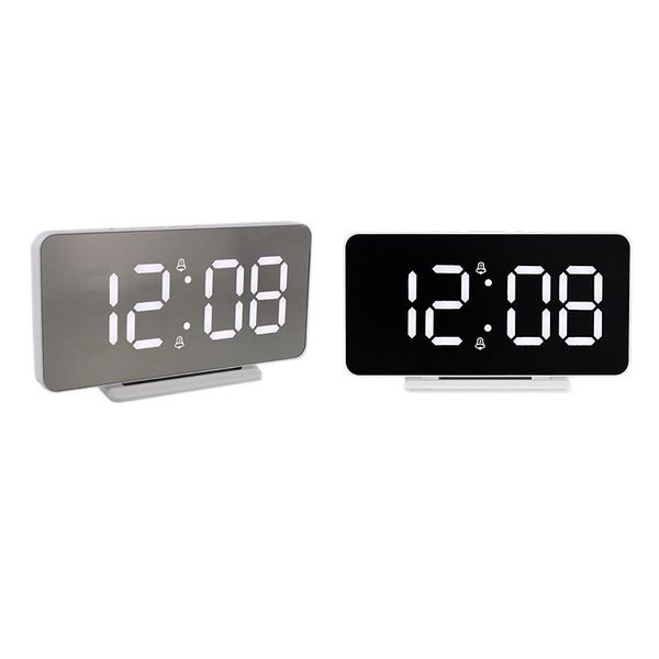 

other clocks & accessories digital alarm clock,led surface display mirror clock,auto adjust brightness 3 modes