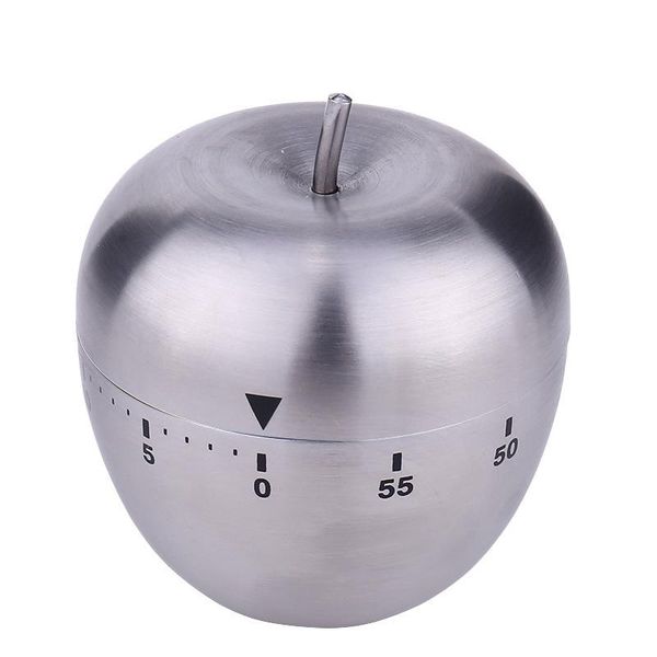 Edelstahl-Ei-Apfel-Timer, 1–60 Minuten, mechanische Erinnerung, Wasserkocher, Ei, Haushalt, Countdown-Timer, Küche, Kochen, Backen