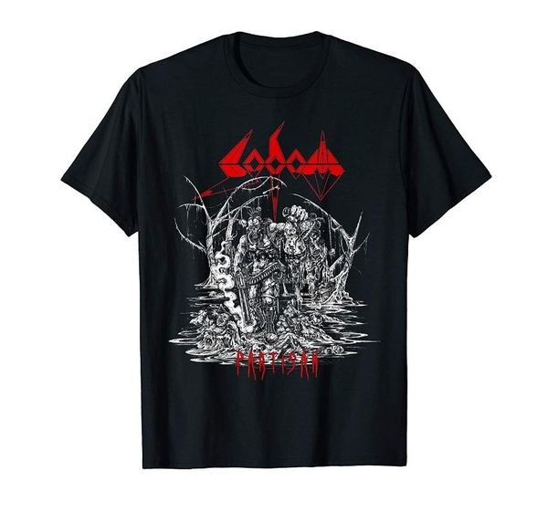 

men's t-shirts sodom - partisan official merchandise t-shirt, White;black