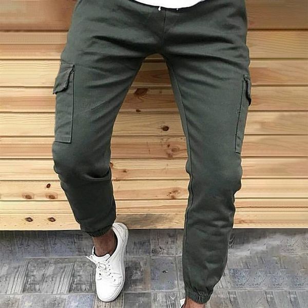 

men's pants four seasons small feet men's casual splicing street clothes 2021 hip hop style sports men jogging, Black