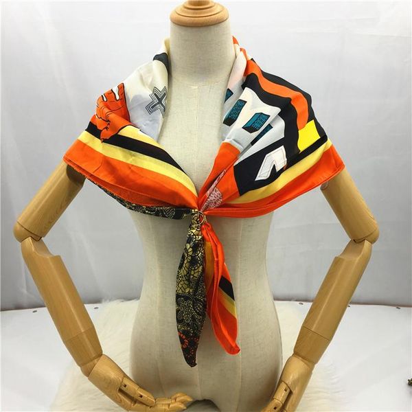 

chains j1151 spring and summer essential sunscreen scarf satin silk feel delicate soft super skin, Silver