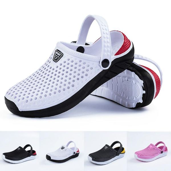 

fashion beach sandals thick sole slipper waterproof anti-slip flip flops for women men slippers, Black