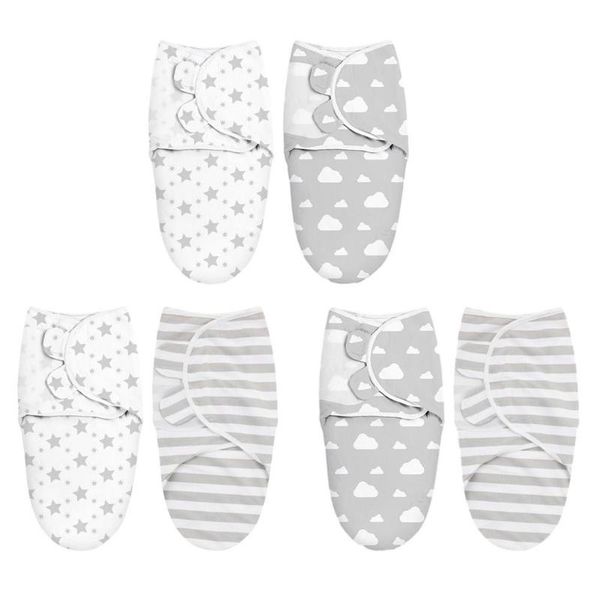 

blankets & swaddling 2 pack baby swaddle blanket soft wrap cotton infant born products sleep sack for 0-6 months