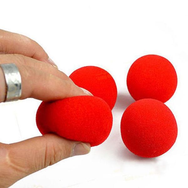 

small animal supplies 10pcs 4.5cm super soft finger sponge red balls close-up magic street party trick prop accessories gift