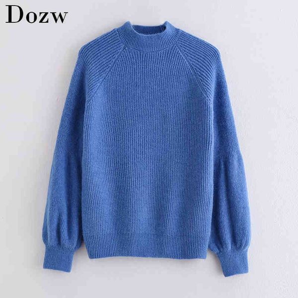 

women knitted sweater winter warm loose o-neck solid pullover elegant ladies long sleeve jumper casual female knit 210414, White;black