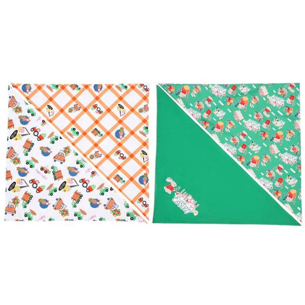 

4pcs easter day dog triangle scarf cartoon pattern pets bandanas supplies apparel