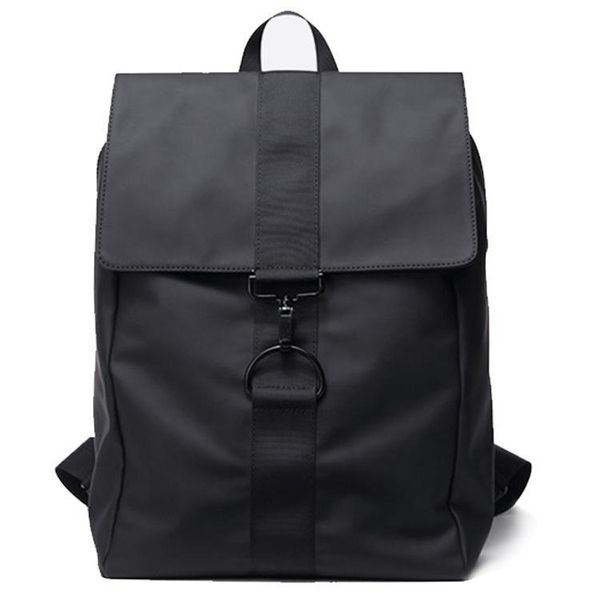 

backpack men's bag simple travel nylon leather fashion trend student large capacity