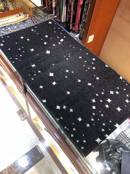 

fashion black classic stars cotton ladies women cashmere scarf for women autumn and winter shawl hip, Blue;gray