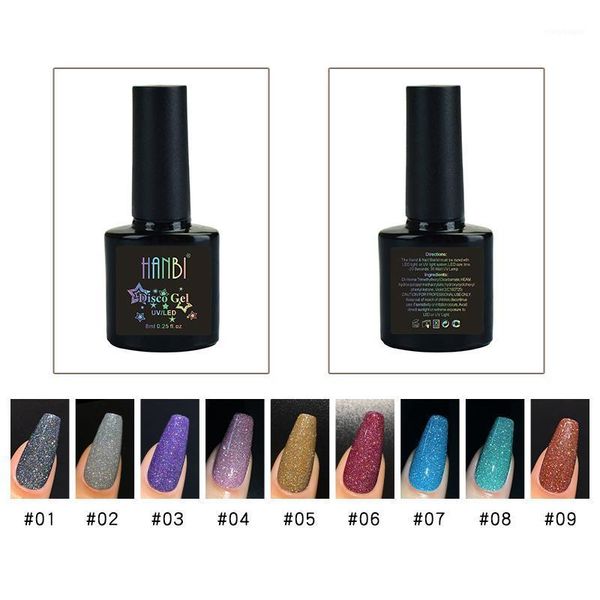 

colors nail gel reflective glitter glue bright bungee powder explosion diamond non-toxic art tslm11, Red;pink