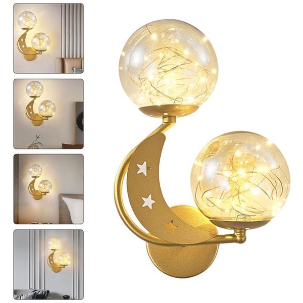 

wall lamp 1pc bedroom creative corridor light modern fashion golden