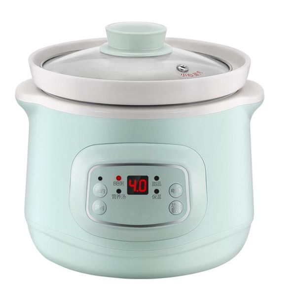 

water bottles mini ceramic crockpot, 220v 1l, for home use, electric slow opening, automatic