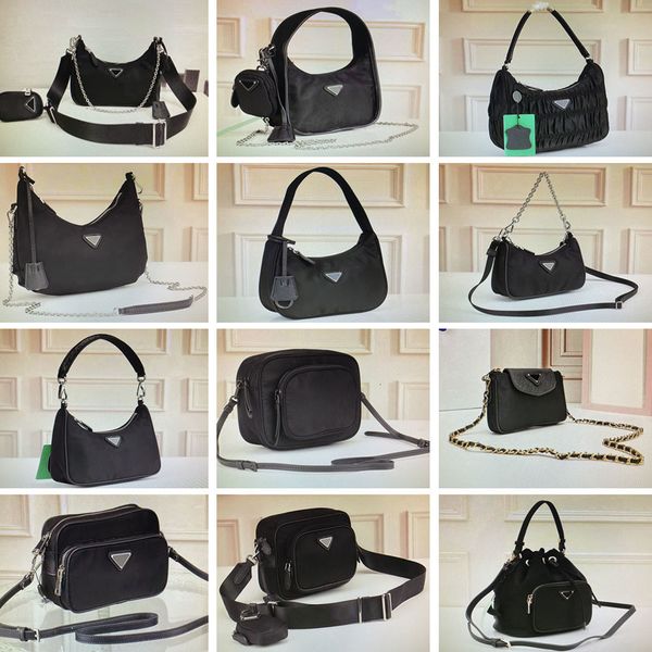 

vintage nylon hobo pleated cross body bag feel mini hands women shoulder camera s fashion camouflage purses chain tote key wallet