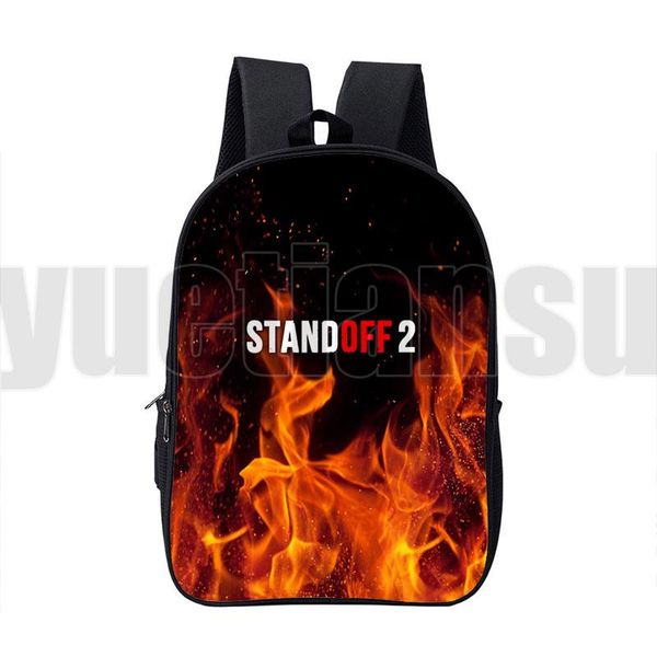 

backpack 16inch mochila 3d standoff 2 backpacks children double zipper cartoon school bag teens shooting war game travel