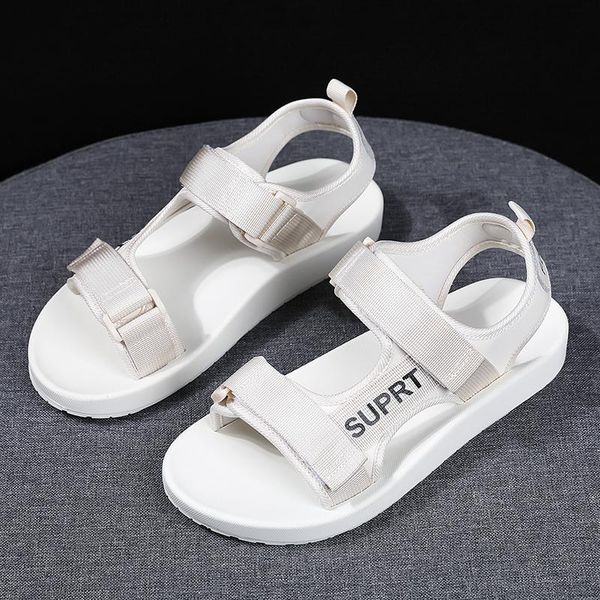 

sandals platform women 2021 summer fashion chunky beach sandal denim comfortable sandalias non-slip outdoor size 35-40, Black