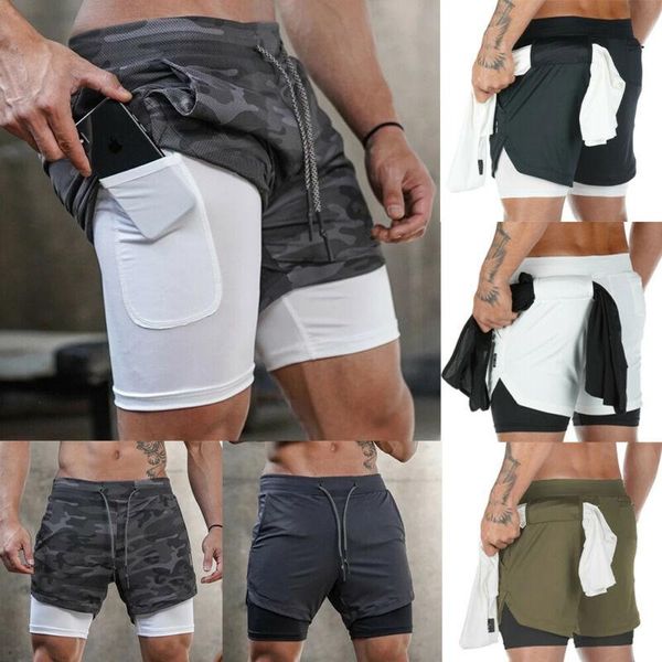 

gym clothing 2021 fashion trend men swimming shorts jogging running exercise sportswear breathable quick dry fitness summer bottoms, White;black