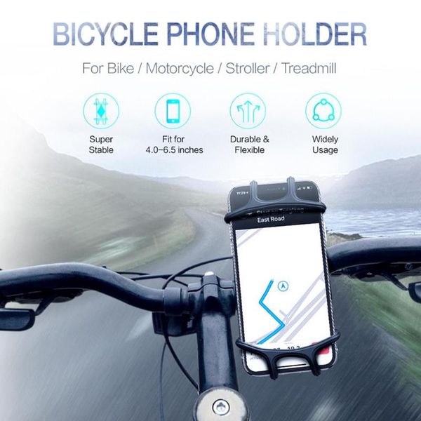 

stroller parts & accessories bicycle mobile phone holder multifunctional silicone navigation mounting bracket rotates 360 protection