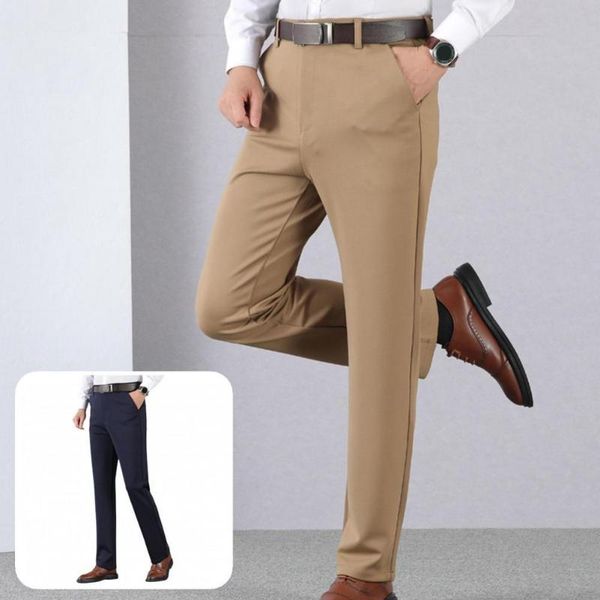 

men's suits & blazers formal anti-wrinkle akin-friendly winter suit pants for business negotiation, White;black