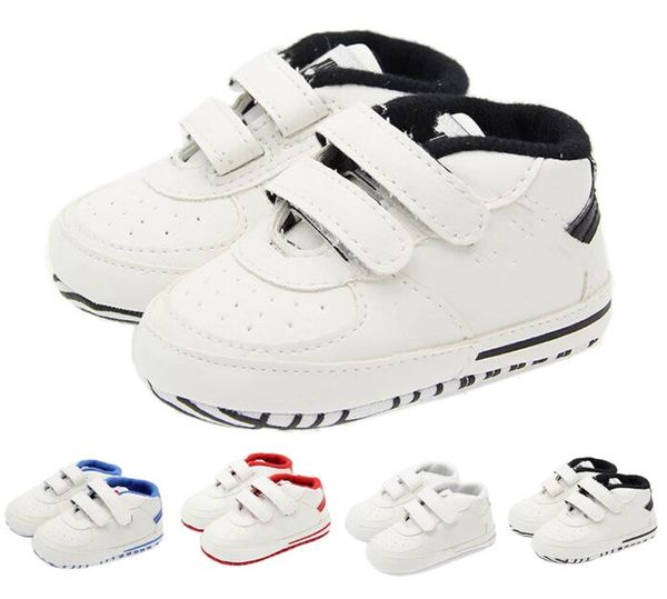 

Kids Boys First Walkers Infant Toddler PU Leather Casual Shoes Newborn Baby Sports Sneakers Soft Sole,0-18m, Black