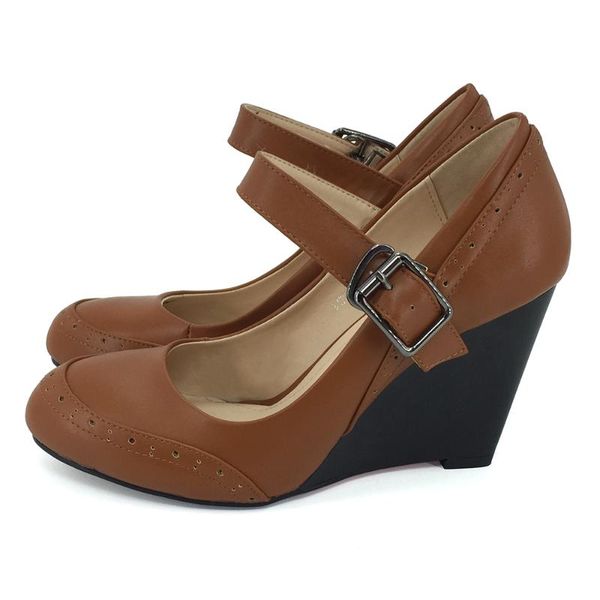 

dress shoes high heel summer buckle 2021 pump women wedgs ladies, Black