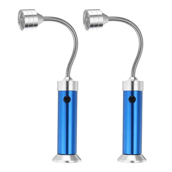

tools & accessories 2pcs 9 leds bbq grill light with magnetic base tool lamp plastic case night bendy hose led