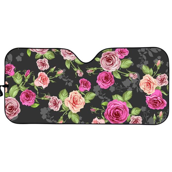 

shade floral pattern car interior sunshade for front window uv protected foldable windshield sun cover accessories