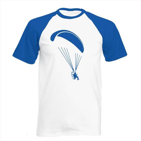 

paramotor flyer paramotorist fashion tee men summer cotton raglan short sleeve o neck streetwear t, White;black