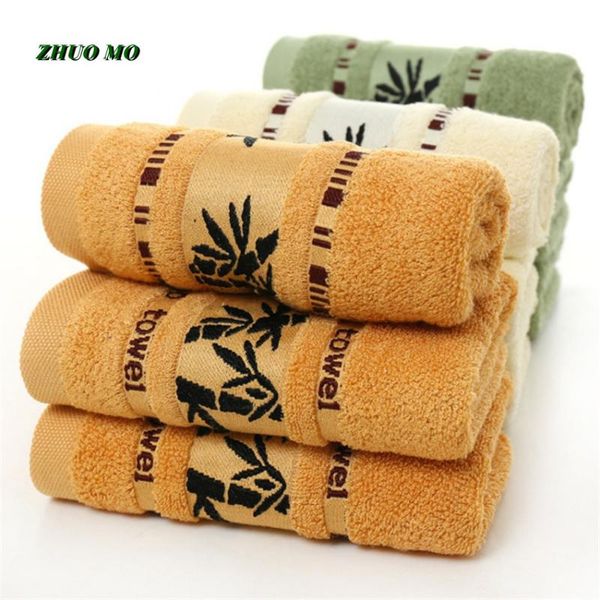 

towel 3pcs 35*75cm 100% bamboo bathroom soft baby shower for adults jacquard washing embroidery gift coffee green beige