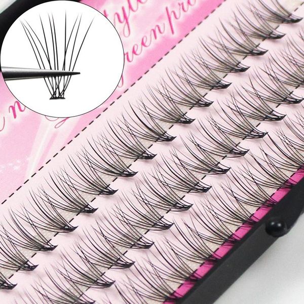 

false eyelashes 60pcs individual cluster eye lashes professional makeup grafting fake eyelashesfor eyelash extensions tabs