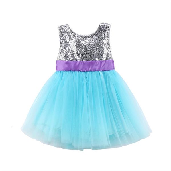 

newly toddler baby girls girl dress princess sweet formal sequined lace patchwork knee length tutu 6m 5y, Red;yellow