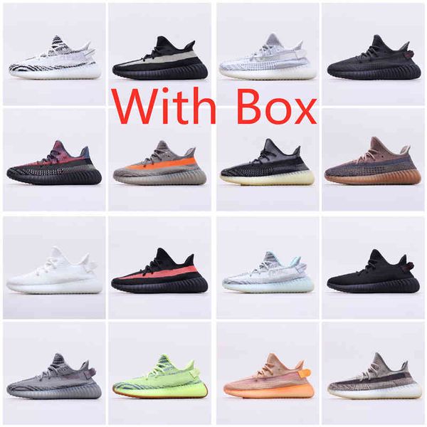 

with box kanye bred earth oreo men women running shoes black static reflective cream white beluga 2 .0 yecheil cinder zebra v2 sports
