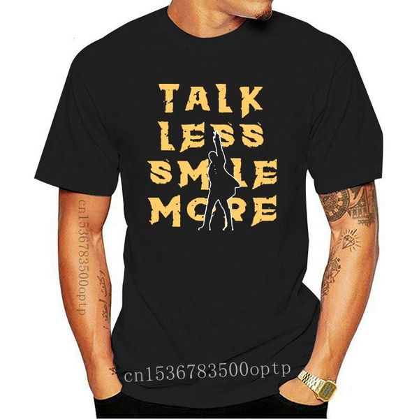 

men's t-shirts talk less smile more t shirt, White;black