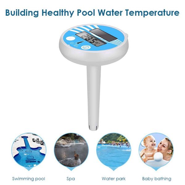 

floating digital pool thermometer solar powered outdoor spa & accessories