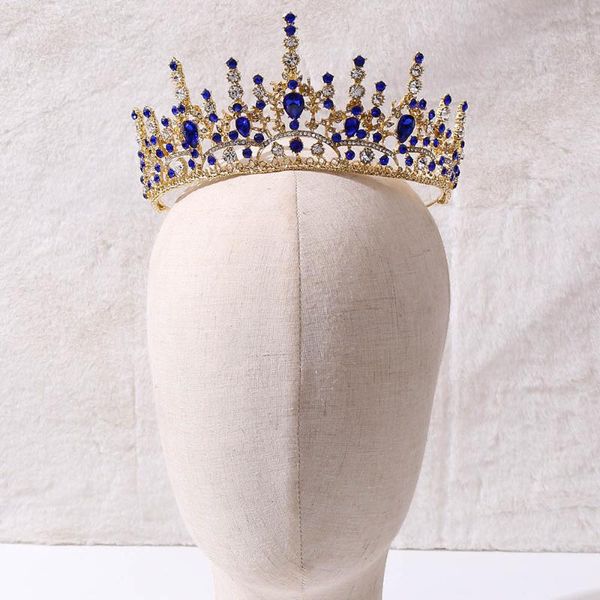 

hair clips & barrettes bridal vintage headpiece queen king wedding tiara crown rhinestone crystal diadem princess tiaras jewe, Golden;silver