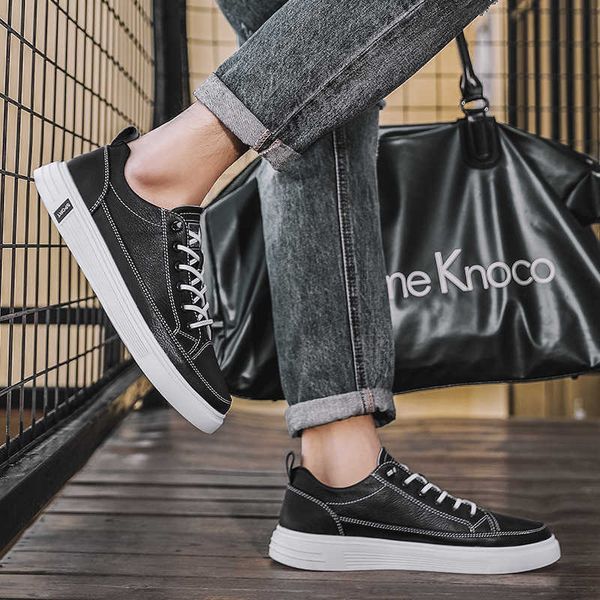 

net red with the autumn 2021 low rubber soled sho fashion casual men's, Black