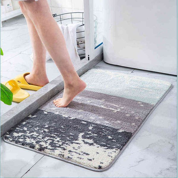 Bath Mat Bonito Não Slip Absorvente Banheiro Tapete Macio Forte Absorção de Água Absorção Área Tapete para Sala de Chuveiro 40x60 / 50 * 80 / 60x90cm 211109