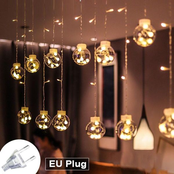 

strings led night lights wishing bauble ball window curtain for christmas year home bedroom decorations fairy string light