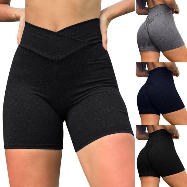 

yoga outfit push-up women summer squat proof shorts workout fitness running stretch leggings seamless high waist gym #j2p