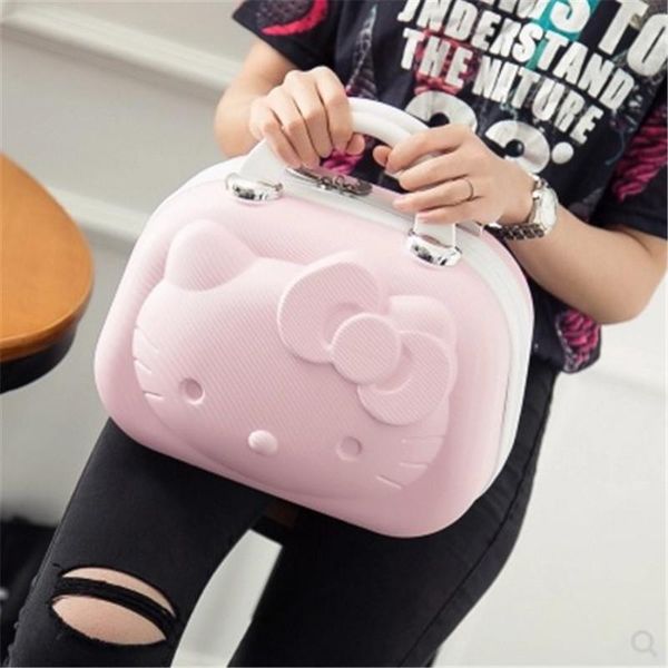

waterproof ladies hanging travel cosmetic bag abs material 14inch storage case essential bags & cases