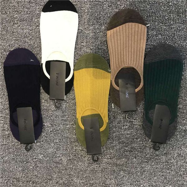 

socks spring and summer invisible men's pure cotton socks, Black
