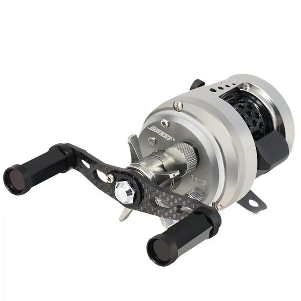 

studyset metal fishing reel drum bait casting trolling lure 11+1 bearings cas spool carbon handle baitcasting reels