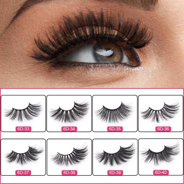 

wholesale 6d luxury faux mink eyelashes false with eyelash vendor1