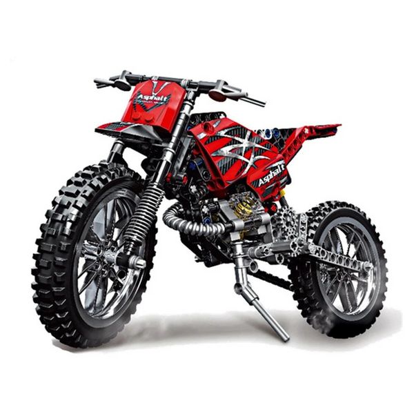 Decool Technic City Moto Cross Bike с коробкой Строительные блоки Игрушки Кирпичи Классическая модель Детские игрушки Детский подарок