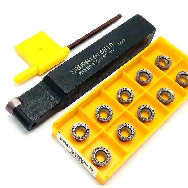 

professional hand tool sets 10pcs rpmt10t3moe-js vp15tf rpmw r5 m4 turning insert srdpn1616h10 wrench t15 holder boring bar cnc external