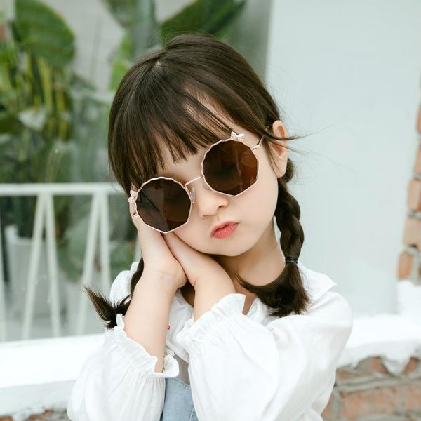 

sunglasses children's fashion 202 metal bow trendy glasses anti ultraviolet b149, Blue