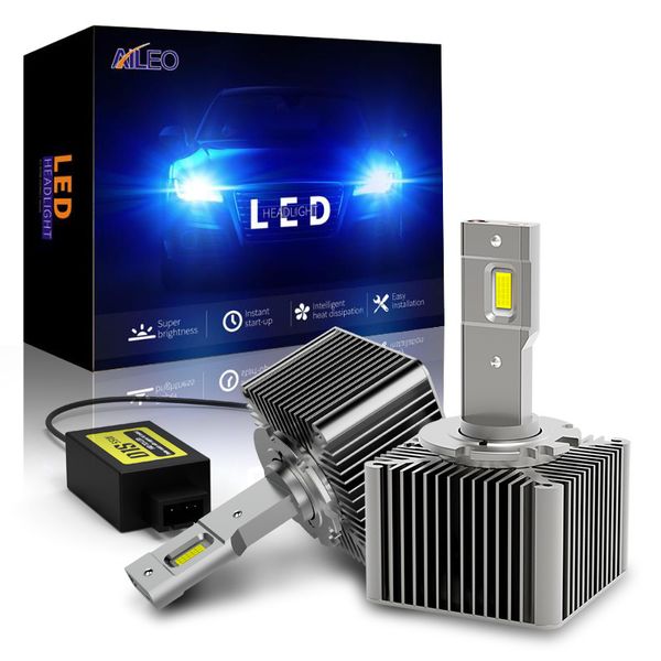 AILEO Mini 1:1 Canbus 6500K Kaltweiß D1S D1R D2S D2R D3S D3R D4S D4R Autoscheinwerferlampe 110W 25000LM Autolicht-LED-Update-Kit