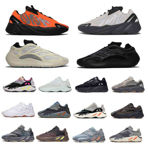 

west 700 mist reflective running shoes solid grey rainbow phosphor salt carbon fade ash blue men women outdoor sneakers with box